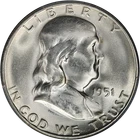 1951-S Franklin Half Dollar PCGS MS65 FBL Blast White Great Eye Appeal