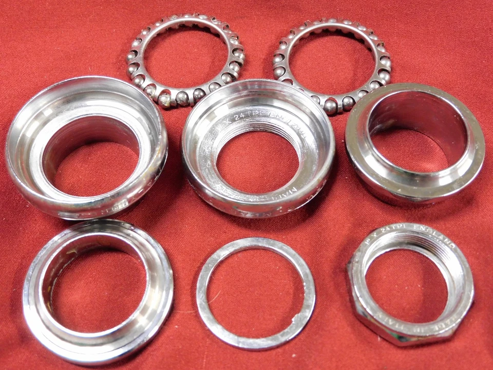 Auriculares de carretera Campagnolo #1039 Nuovo Record vintage de bajo uso inglés 1" x 24 Foto 4 de 4