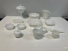 Vintage Milk Glass Dishware (lot of 12) Mixed Brands