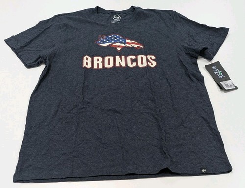 Herren Denver Broncos USA Flagge Logo Sterne Streifen amerikanische Marke '47 Größe XL - Bild 1 von 7