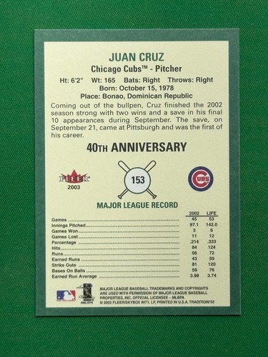 2003 Fleer Tradition Baseball Base #1 - 250 PICK YOUR CARD COMPLETE YOUR SET - Picture 232 of 426