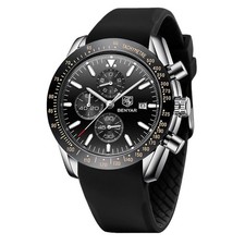 BENYAR Herren Uhren Analog Quarz Chronograph Wasserdicht Lässig Business