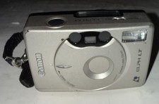 Vintage Canon Sure Shot ELPH LT APS Film Camera Point Shoot Flash Silver Compact