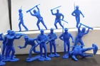 Marx 54mm Cavalry Dark Blue 12 Figures 8 Different