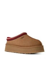 Women’s UGG Tazz II Suede Platform Slip-On Slippers – Logo Detail & Cozy