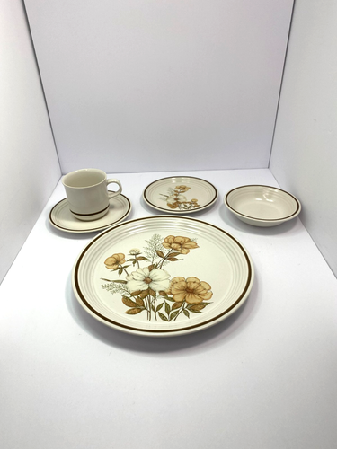 VTG Mill Run Japan 5-Piece Dinner Set Discontinued Cottage Chic Stoneware Rare - Picture 18 of 23