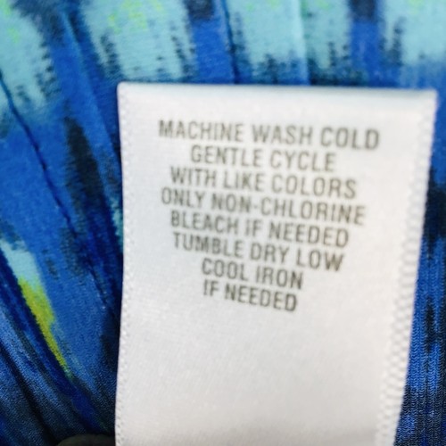 Dressbarn tunica top donna 2x blu multi spiaggia babydoll senza maniche capiz shell - Foto 12 di 13