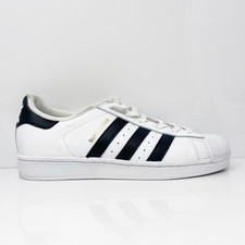 Adidas Boys Superstar C77154 White Casual Shoes Sneakers Size 7