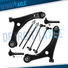 8pc Front Lower Control Arms Tie Rod Ends Suspension Kit for Dodge Grand Caravan