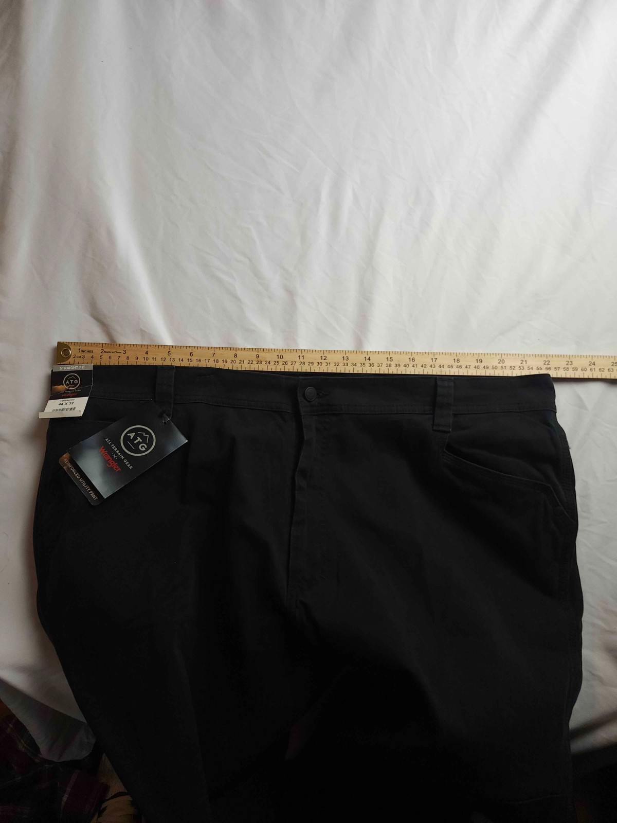 ATG by Wrangler Reinforced Utility Pants Mens Size 44X32 Black Workwear NWT image 3