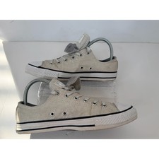 Converse Chuck Taylor All Star Low Top Metallic Silver Junior 5 Women 6.5