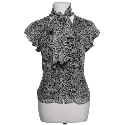 Diane von Furstenberg, Top, Größe: 34, Schwarz/Weiß, Elasthan/Seide #JZk