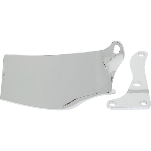 1976-86 Chevrolet Small Block; Chrome Alternator Top Bracket Set; Solid Style; - Picture 3 of 4
