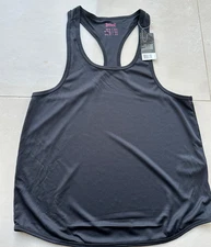BNWT Crivit Racerback Sports Tank Top Black TopCool Size S Lightweight Gym Vest