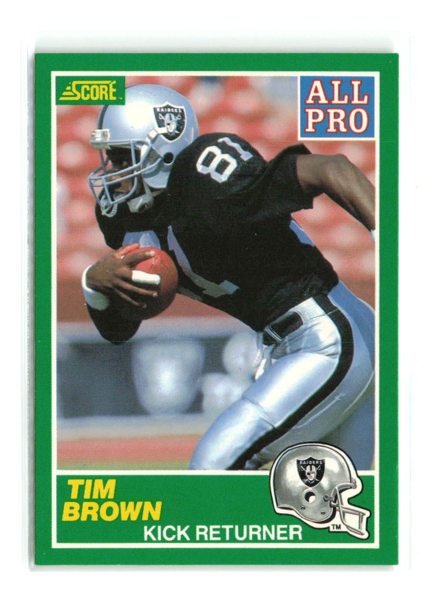 Tim Brown - 1989 Score #305b - Los Angeles Raiders