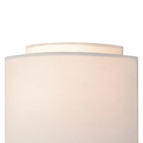 Vaxcel Lighting W0224 Brass Burnaby 1-Light Wall Sconce With White Fabric Shade - Picture 3 of 5