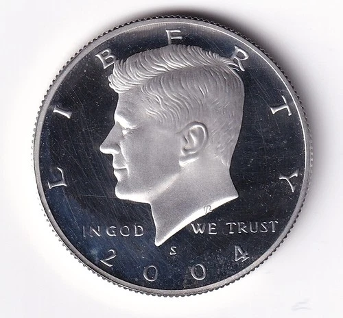 2004 S SILVER PROOF KENNEDY HALF DOLLAR  FROM SILVER PROOF SET #248