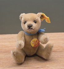 Vintage 1983 Steiff Original Teddy Bear 0201/14 Caramel Mohair 5" All Tags