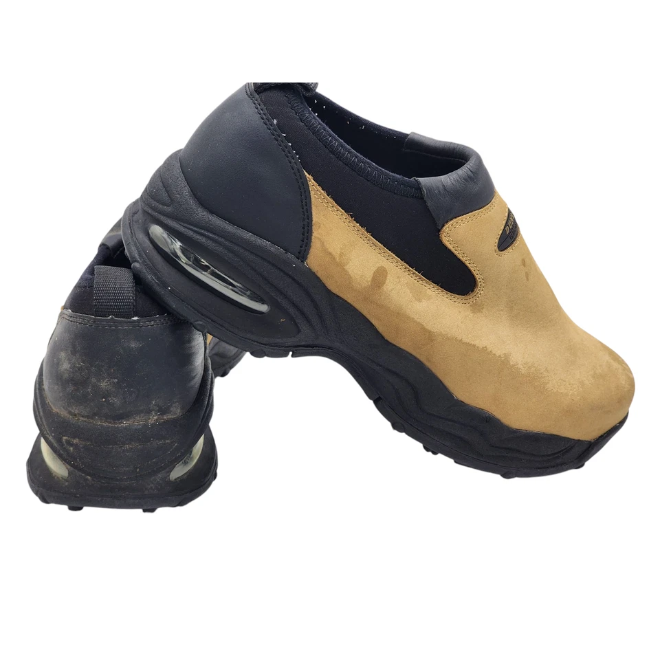 Zapatos de golf Dunlop para hombre 9 sin cordones secos 10 marrón negro suela con púas rendimiento Foto 4 de 4