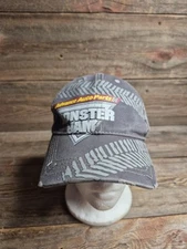 Advance Auto Parts Monster Jam Hat Gray Adjustable Strap Distressed Cap