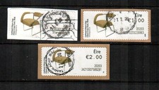 IRELAND ( 3v ) 100 Objects, Eileen Gray Chair, Post & Go F/VF Used ( 2019 )