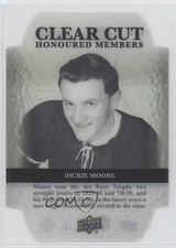 2017-18 Upper Deck Clear Cut Honoured Members Update 90/100 Dickie Moore HOF 0c3