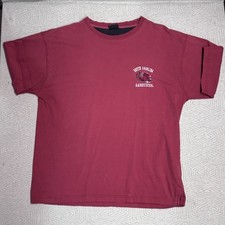 South Carolina Gamecocks XL Heavy Cotton Shirt Red Pro Edge Embroidered Vintage