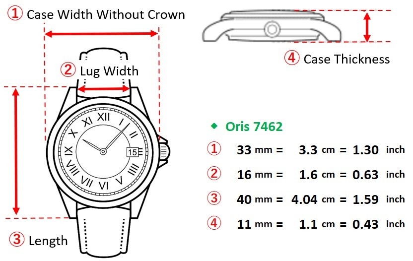 [N MINT] ORIS Big Crown Pointer Date 7462 Cream D… - image 2