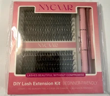 NYCAAR DIY Lash Extension Kit- Beginner Friendly False Eyelash Cluster Set