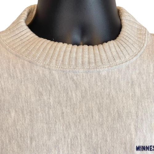 Vtg 1991 Nutmeg Minnesota Twins World Series Sweatshirt Men L Gray Ribbed Collar - Picture 4 of 16