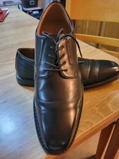 Black Vegan Leather Dress Oxfords By NINE WEST sz 12. Very Clean Condtn