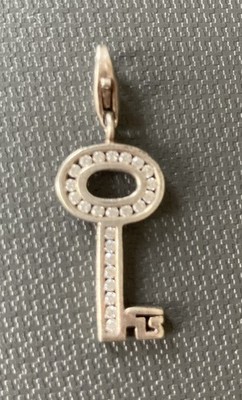 ''Thomas Sabo'' Charm - Anhänger - Schlüssel mit Zirkoniasteinen - 925er Silber