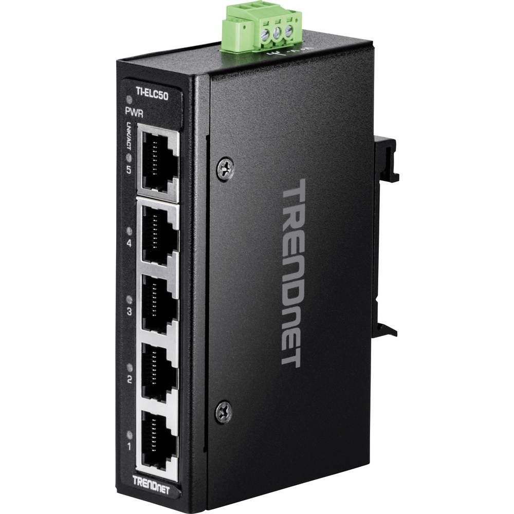 Eviter les pannes réseau en usine avec le Switch TrendNet TI-ELC50 10 / 100 MBit/s robuste