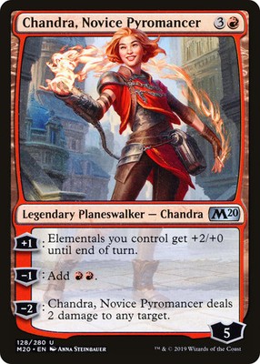 Chandra, Novice Pyromancer [Core Set 2020] Magic MTG