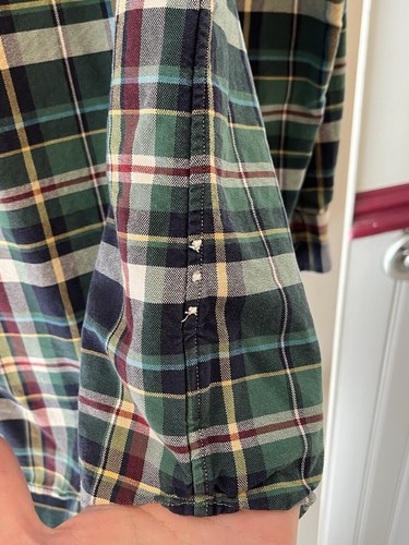 Polo Ralph Lauren Colored Pony Button Down Shirt Plaid Long Sleeve Mens L - Bild 6 von 12