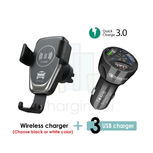 Wireless Car Charger Gravity Car Holder Mount For iPhone 15 14 13 12 11 Pro Max - Picture 15 of 16