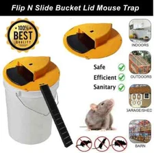 5 Gallon "Flip & Slide" Bucket Trap – Humane Mouse, Rat, Rodent Live Multi-Catch