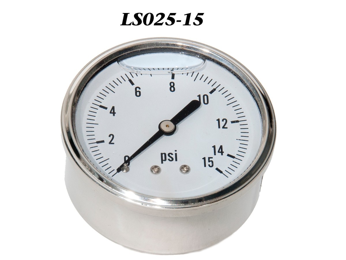 MEANLIN MEASURE Manometer 0–7 Bar / 0–100 PSI – 1/4 BSP, 2,5 Zoll, Edelstahl, Unterer Anschluss, Für Wasser, Öl, Luft MEANLIN MEASURE Manometer 0–7 Bar / 0–100 PSI – 1/4 BSP, 2,5 Zoll, Edelstahl, Unterer Anschluss, Für Wasser, Öl, Luft