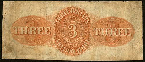 Knoxville, TN - Bank of East Tennessee, Jonesboro Branch $3 Jan. 1, 1855 - Picture 2 of 2
