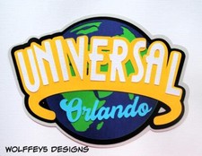 UNIVERSAL DISNEY TITLE premade paper piecing scrapbook diecut page PIECE ALBUM