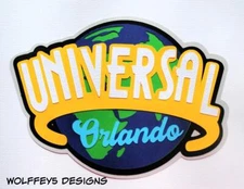 UNIVERSAL DISNEY TITLE premade paper piecing scrapbook diecut page PIECE ALBUM