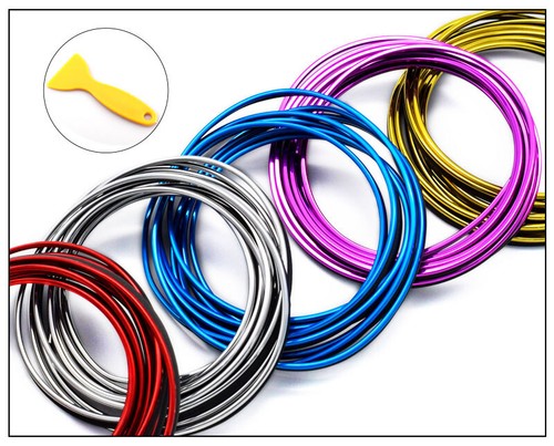 16ft/5m Interior Chrome Trim Gap Decoration Dashboard Strip Moulding Styling Car - Bild 4 von 9