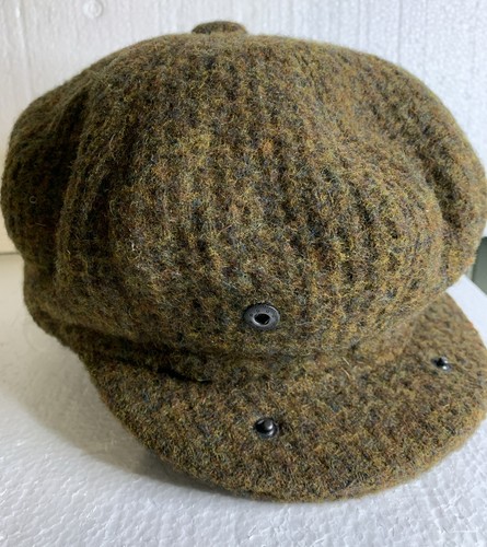 Cappello Berretto Merinos Lana Plaid Pura Lana Cabbie Giornale Ragazzo Taglia S - Foto 5 di 11