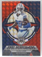 2023 Panini Mosaic Epic Performers CeeDee Lamb Red Mosaic Prizm #EP-CL