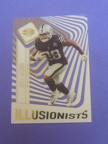 2021 Panini Illusions Football Josh Jacobs Raiders Illusionists Insert - Picture 7 of 7