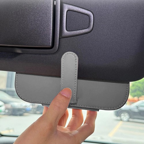 Sun Visor Glasses Holder Sunglasses Eyeglasses Storage Box Case Car Accessories - Picture 10 of 14
