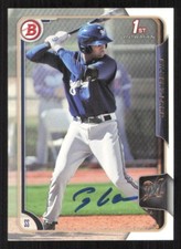 GILBERT LARA Autograph 2015 Bowman card auto MILWAUKEE BREWERS