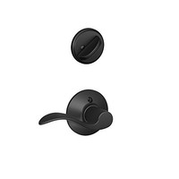 Schlage F59 Acc 622 Rh Accent Interior Right-handed Lever With Deadbolt, Matte B on sale Schlage F59 Acc 622 Rh Accent Interior Right-handed Lever With Deadbolt, Matte B on sale