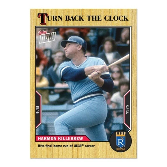 Harmon Killebrew 2022 MLB TOPPS NOW Turn Back The Clock 172 Presale Royals - Image 3 of 4