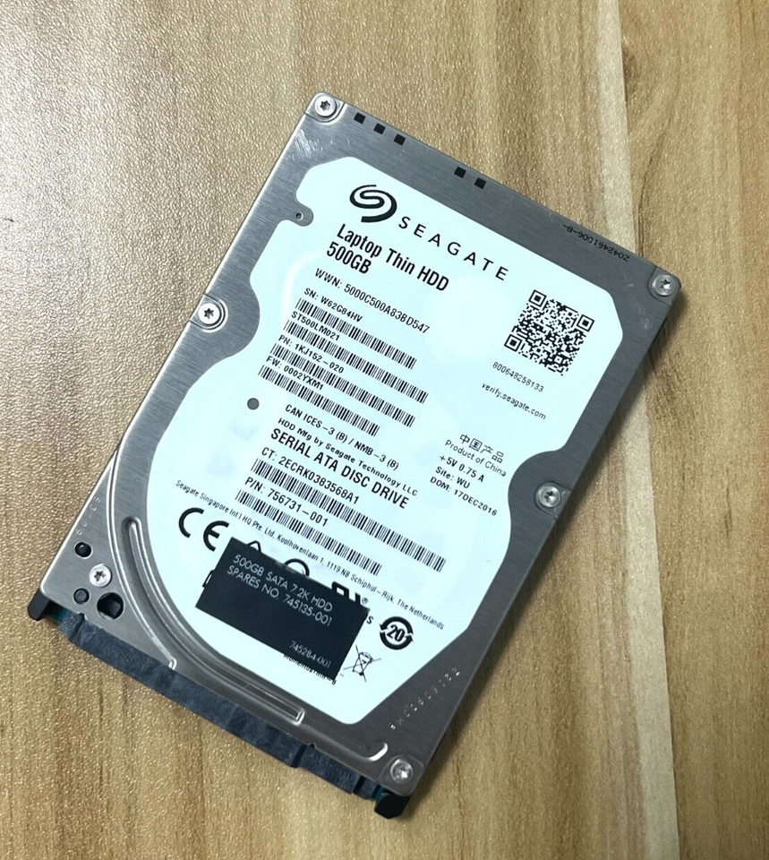 Porta 500 L Hard Disk Seagate 500GB SATA 2.5" 7mm 7200 RPM ST500LM021 - Per Laptop, Testato E In Salute 100% Porta Posteriore Destra Fiat 500x - Foto 4